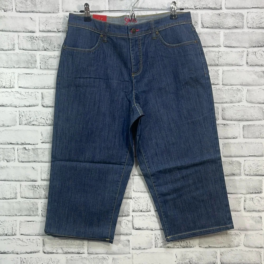 Smith’s Dungarees Denim Slimming Capri NWT 10